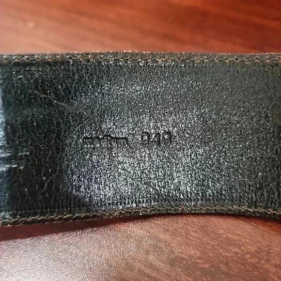 WOMENS Vintage Leather Big buckle belt - Picture 6 of 15